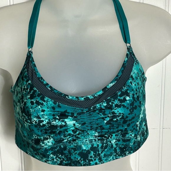 Nike Dry Fit Hurley Turquoise / Navy Spandex and Mesh Sports Bra Size XL - Picture 5 of 11